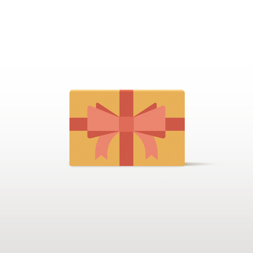 Gift card that shows text: Generated data gift card