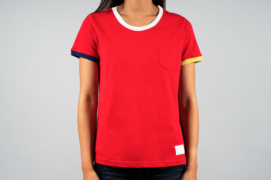 red t-shirt